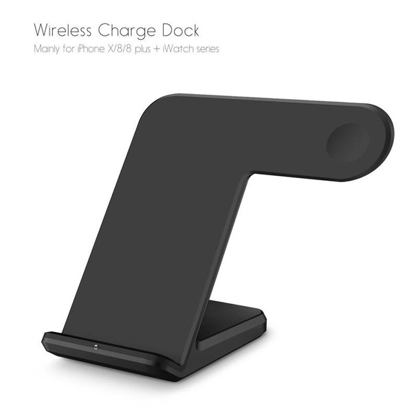 F11 Vertical Magnetic Wireless Charger for QI Charging Standard Mobile Phones & Apple Watch Series (Black)