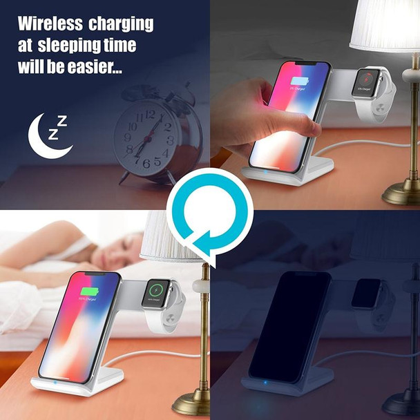 F11 Vertical Magnetic Wireless Charger for QI Charging Standard Mobile Phones & Apple Watch Series (Black)