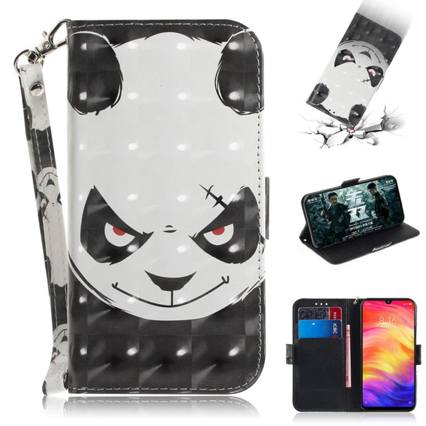 3D Coloured Drawing Horizontal Flip Leatherette Case with Holder & Card Slots & Wallet - Galaxy S10 Plus(Angry Bear)