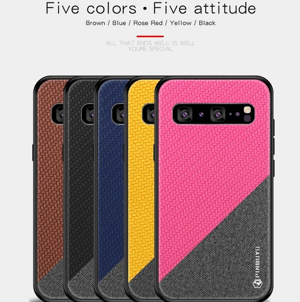 PINWUYO Honors Series Shockproof PC + TPU Protective Case for Galaxy S10 5G(Black)