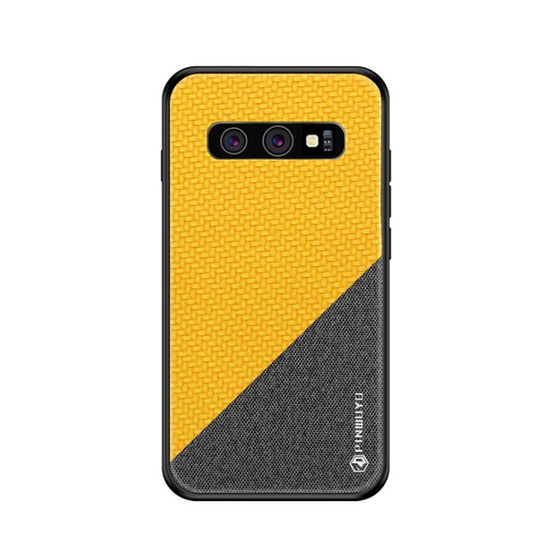 PINWUYO Honors Series Shockproof PC + TPU Protective Case for Galaxy S10(Yellow)