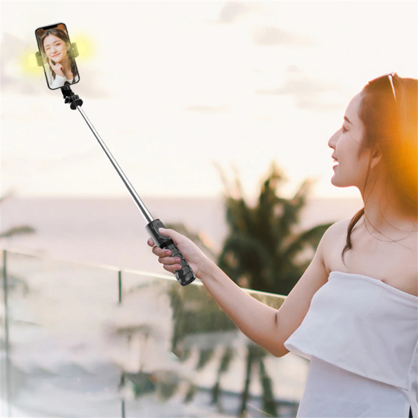 Flexible Selfie Stick with LED Light