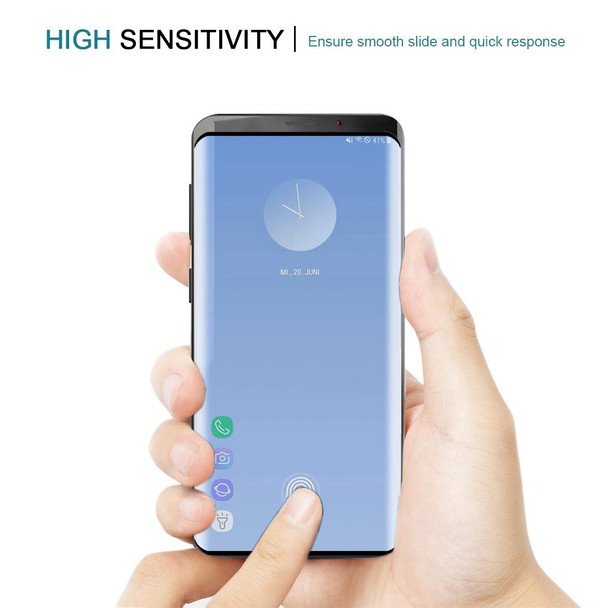 0.3mm 9H 3D Full Screen Tempered Glass Film for Galaxy S10+, Screen Fingerprint Unlocking is Supported