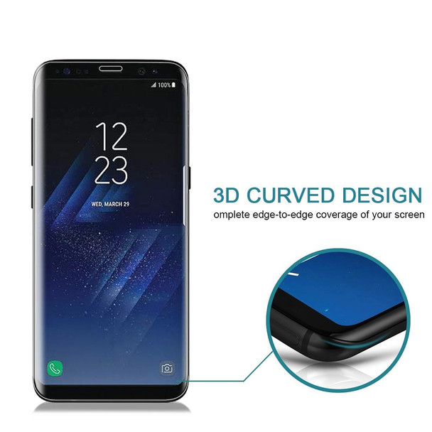 Full Screen Tempered Glass Screen Protector - Galaxy S8(Transparent)