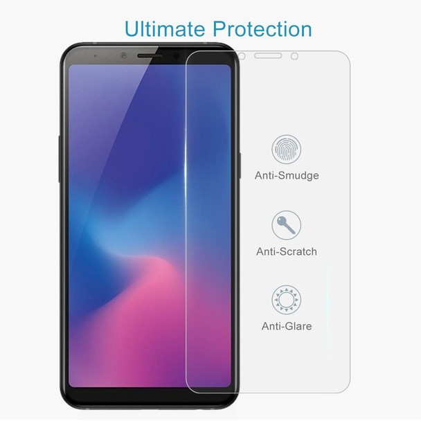 100 PCS 0.26mm 9H 2.5D Explosion-proof Tempered Glass Film for Galaxy A6s