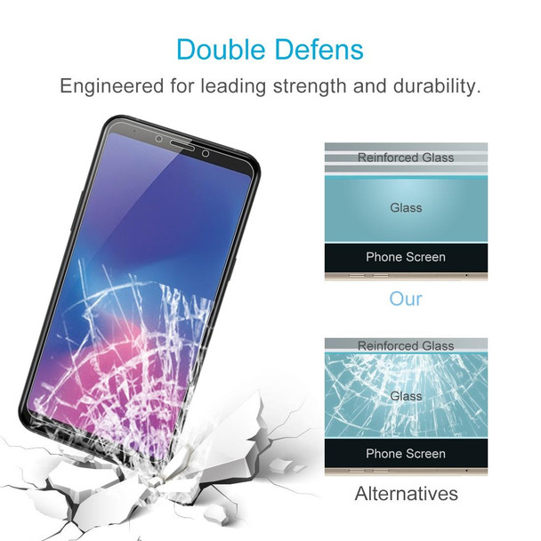 10 PCS 0.26mm 9H 2.5D Explosion-proof Tempered Glass Film for Galaxy A6s