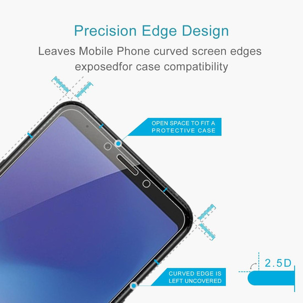 10 PCS 0.26mm 9H 2.5D Explosion-proof Tempered Glass Film for Galaxy A6s