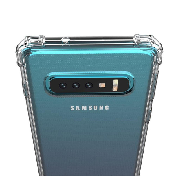 Transparent Shockproof  TPU Case for Galaxy S10(Transparent)