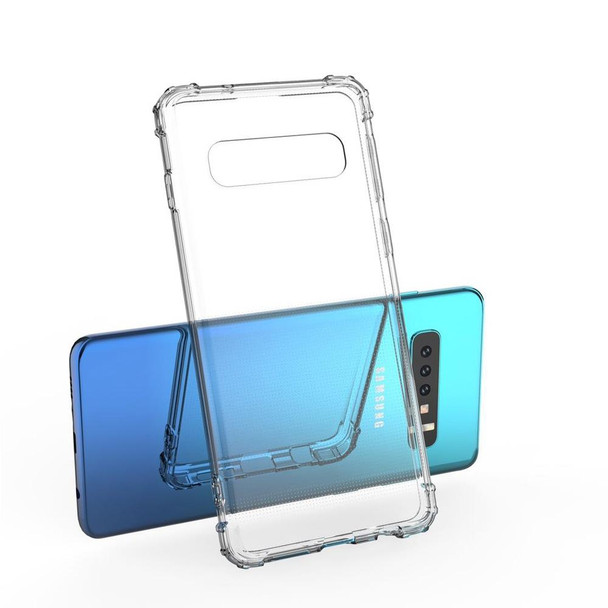 Transparent Shockproof  TPU Case for Galaxy S10(Transparent)