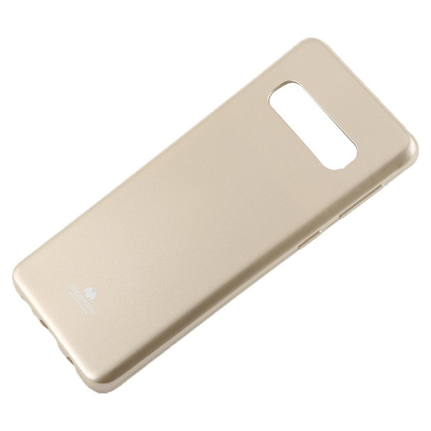 GOOSPERY I JELLY METAL TPU Protective Case for Galaxy S10(Gold)