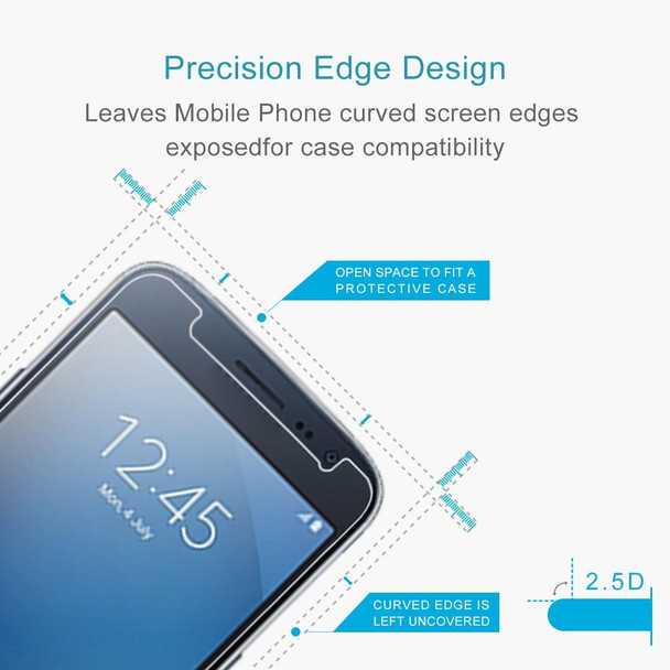 10 PCS 9H 2.5D Tempered Glass Film for Galaxy J2 (2016)