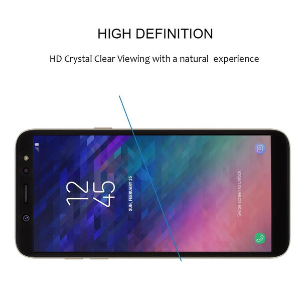 0.26mm 9H 2.5D Tempered Glass Film for Galaxy A6 (2018)(Black)