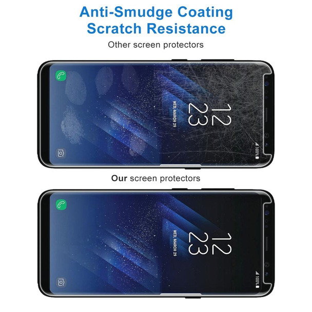 Galaxy S8+ / G955 0.26mm 9H Surface Hardness 3D Explosion-proof Non-full Screen Curved Case Friendly Tempered Glass Film(Transparent)