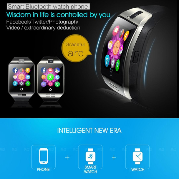 Q18 1.54 inch TFT Screen MTK6260A 360MHz Bluetooth 3.0 Smart Watch Phone, 128M + 64M Memory(Gold)