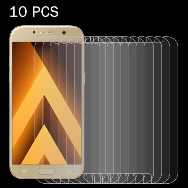 10 PCS for Galaxy A7 (2017) / A720 0.26mm 9H Surface Hardness 2.5D Explosion-proof Tempered Glass Non-full Screen Film