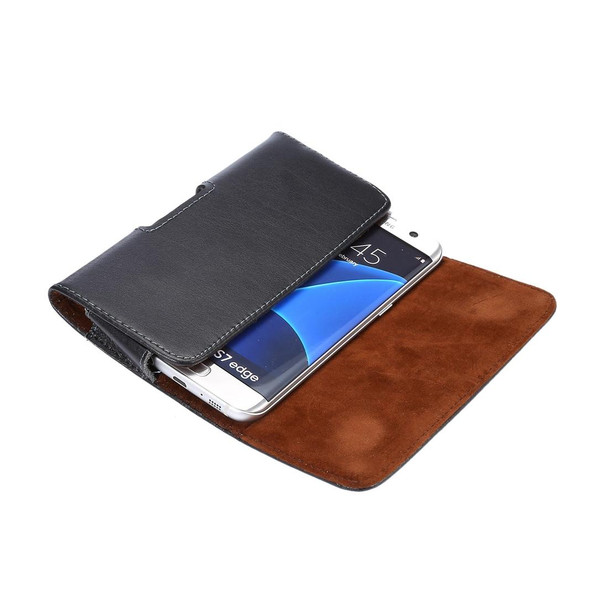 Galaxy S7 Edge / G935 Vertical Flip Leather Case Waist Bag with Back Buckle