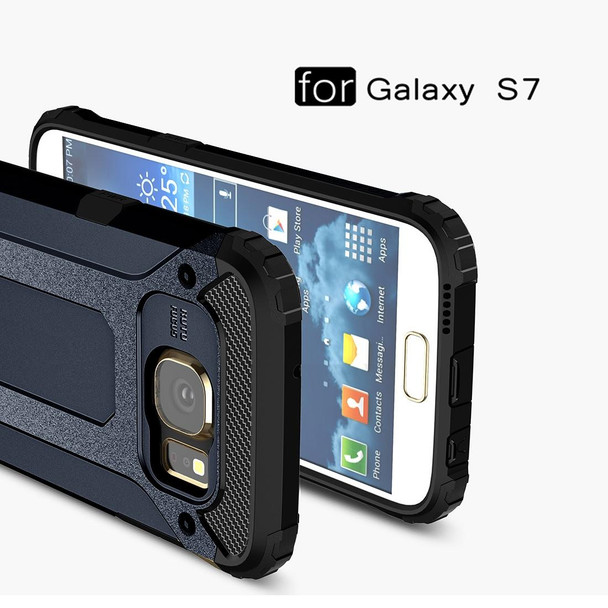 Galaxy S7 / G930 Tough Armor TPU + PC Combination Case (Dark Blue)