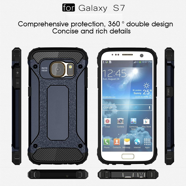 Galaxy S7 / G930 Tough Armor TPU + PC Combination Case (Dark Blue)