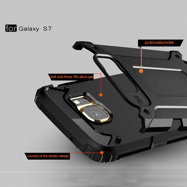 Galaxy S7 / G930 Tough Armor TPU + PC Combination Case (Black)