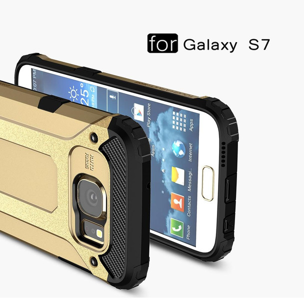 Galaxy S7 / G930 Tough Armor TPU + PC Combination Case (Gold)