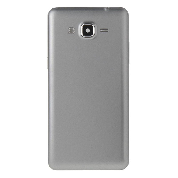 Full Housing Cover (Middle Frame Bezel + Battery Back Cover) + Home Button for Galaxy Grand Prime / G530 (Dual SIM Card Version)(Grey)