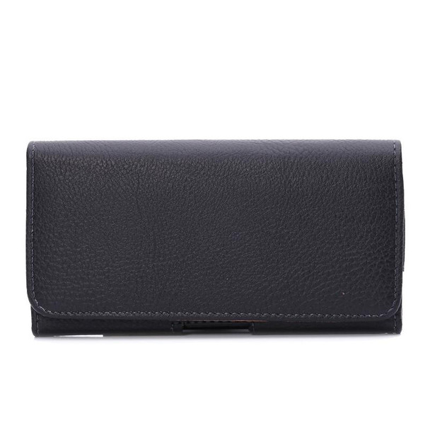 Litchi Texture Universal Horizontal Style Leather Case with Belt Hole for Galaxy Mega i9208 / i9200 / Mega 2 / i9205(Black)