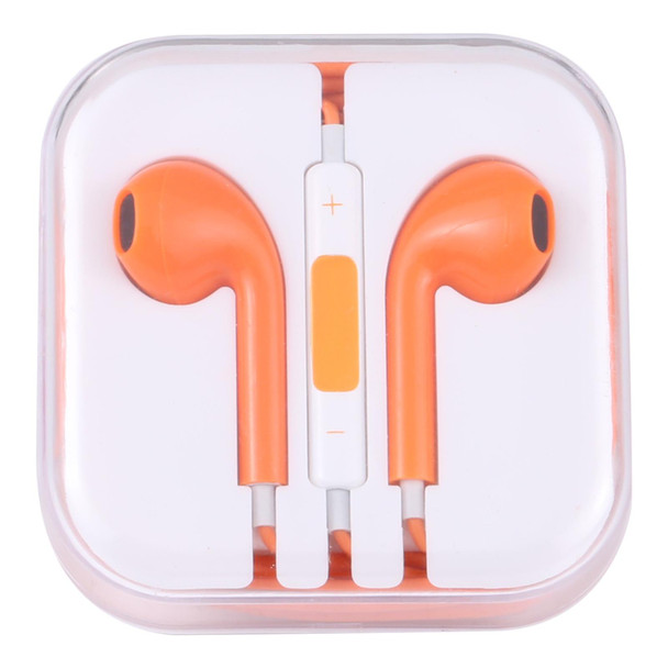 EarPods Wired Headphones Earbuds with Wired Control & Mic(Orange)