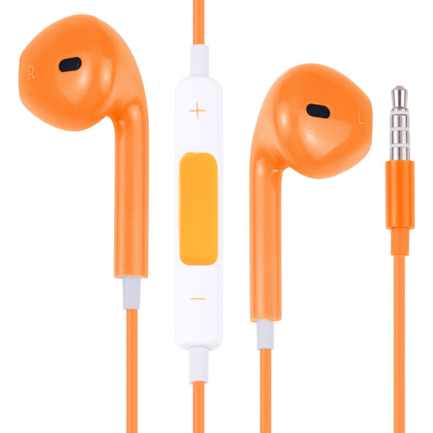EarPods Wired Headphones Earbuds with Wired Control & Mic(Orange)