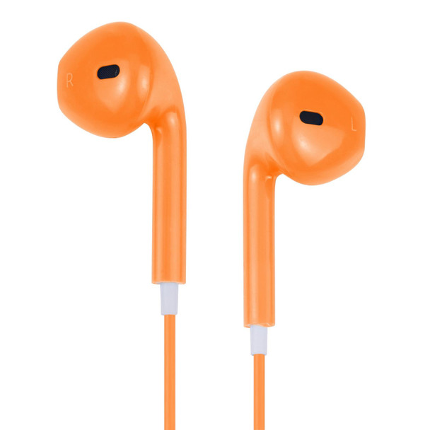 EarPods Wired Headphones Earbuds with Wired Control & Mic(Orange)