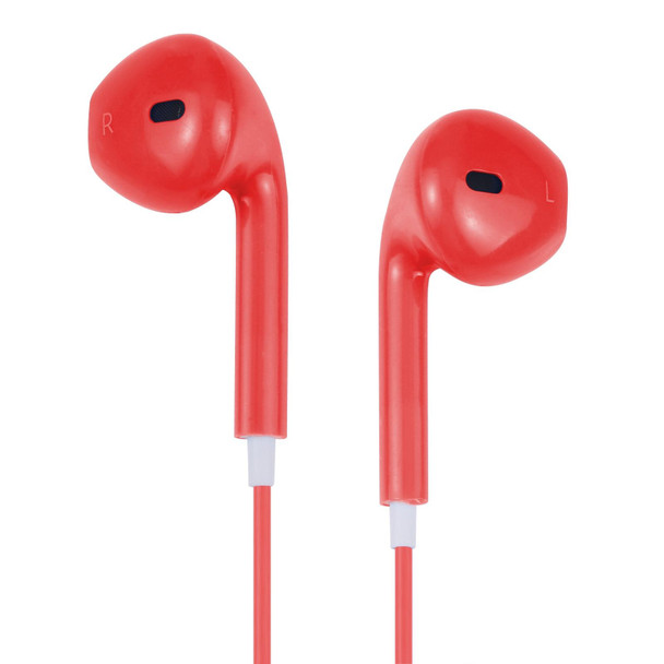 EarPods Wired Headphones Earbuds with Wired Control & Mic(Red)