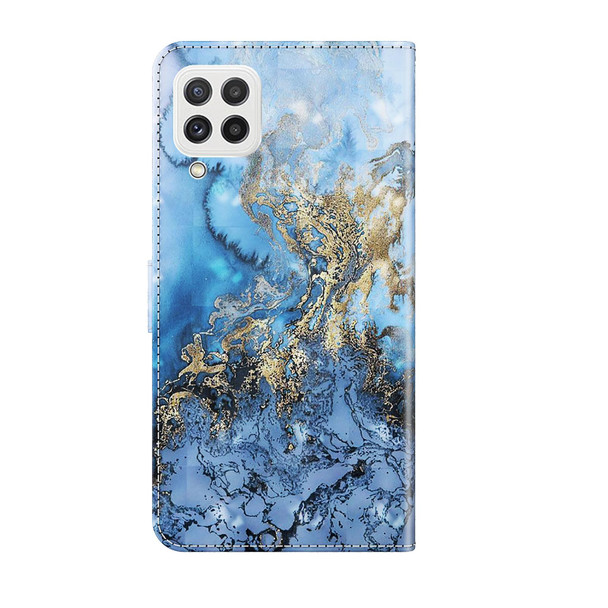 Samsung Galaxy A22 4G / M32 4G India & Global 3D Painting Pattern Flip Leather Phone Case(Milky Way)