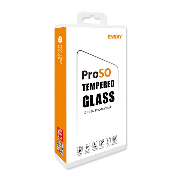 5 PCS - Samsung Galaxy M53 4G ENKAY Hat-Prince 6D Full Glue Tempered Glass Full Film