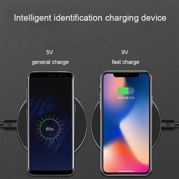 GY-68 Ultra-Thin Aluminum Alloy Wireless Fast Charging Qi Charger Pad(Gold)