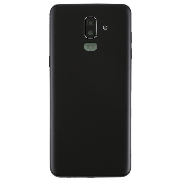 Back Cover with Side Keys & Camera Lens for Galaxy J8 (2018), J810F/DS, J810Y/DS, J810G/DS(Black)