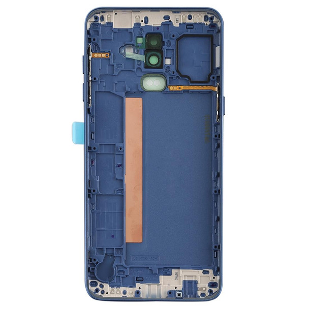 Back Cover with Side Keys & Camera Lens for Galaxy J8 (2018), J810F/DS, J810Y/DS, J810G/DS(Blue)