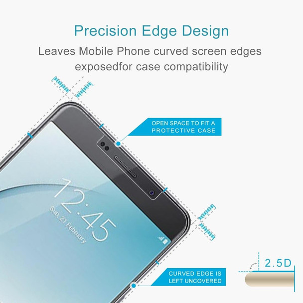 10 PCS 0.26mm 9H 2.5D Tempered Glass Film for Galaxy A9 Pro (2016)