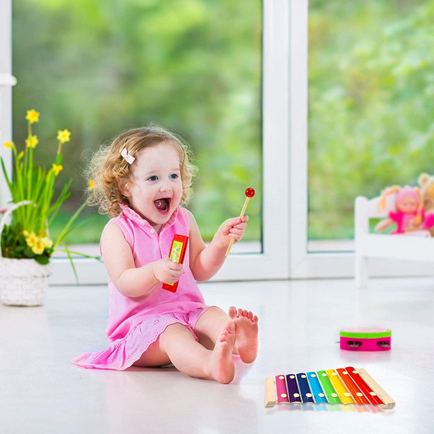 Wooden Musical Instrument Set