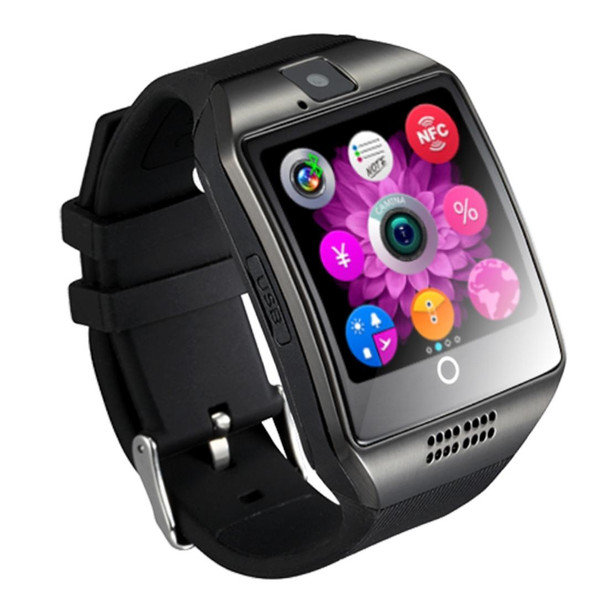 Q18 1.54 inch TFT Screen MTK6260A 360MHz Bluetooth 3.0 Smart Watch Phone, 128M + 64M Memory(Black)