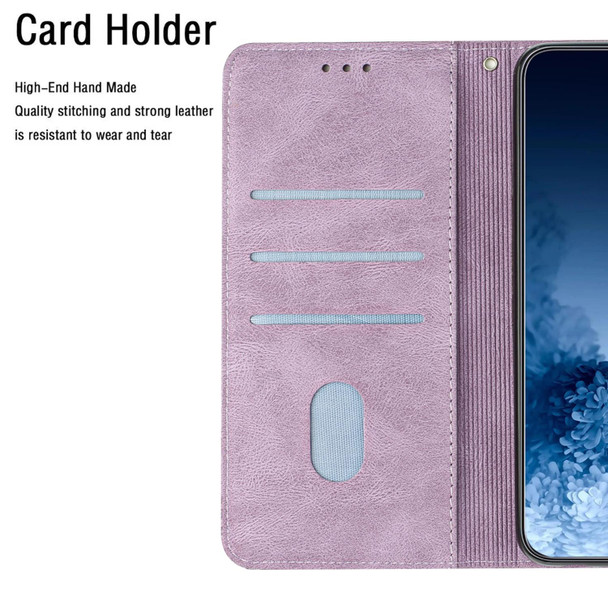 Samsung Galaxy A21s Mandala Embossed Flip Leather Phone Case(Purple)