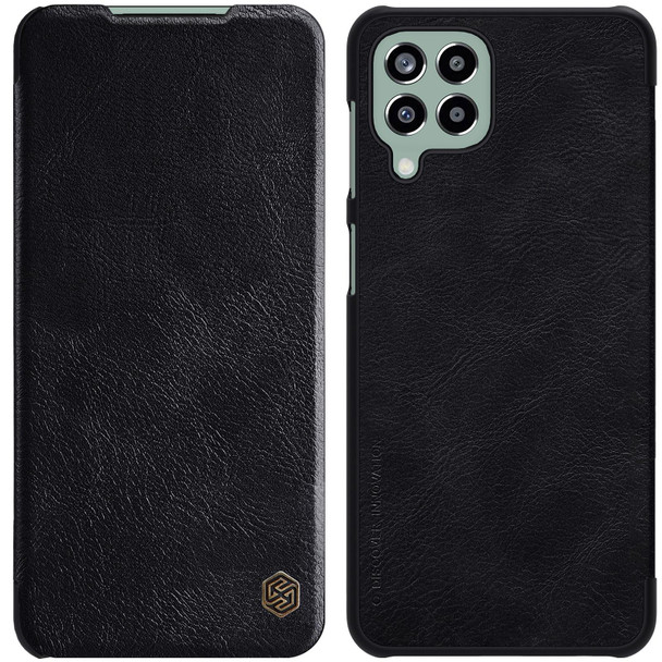 Samsung Galaxy M33 5G NILLKIN QIN Series Crazy Horse Texture Leather Case(Black)