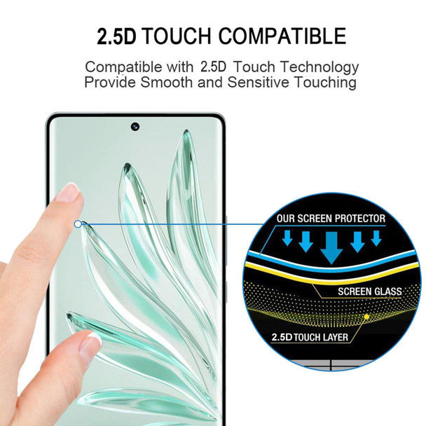 3D Curved Edge Full Screen Tempered Glass Film - Honor 70 Pro / 70 Pro+