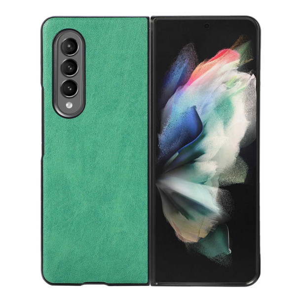 Samsung Galaxy Z Fold3 5G FaletteTexture PU+TPU+PC Shockproof Phone Case(Green)