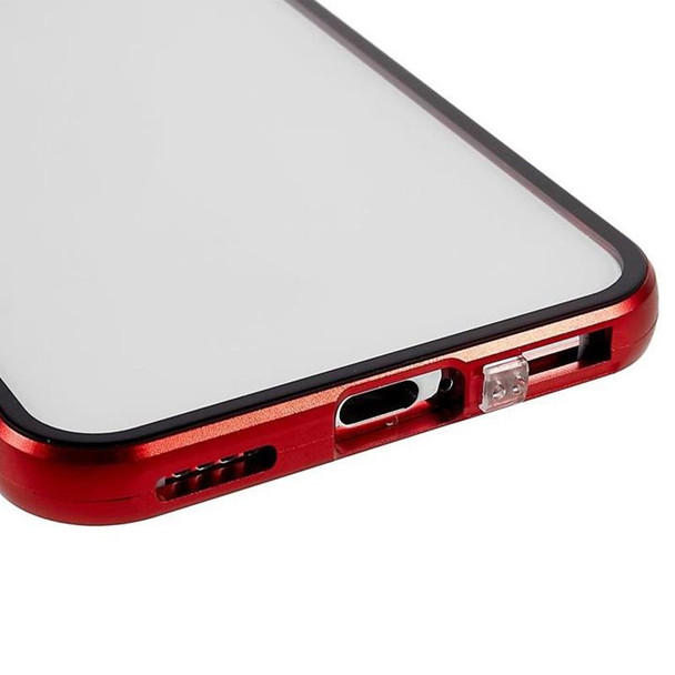 Samsung Galaxy S21+ 5G Anti-peeping Magnetic Double-sided Tempered Glass Phone Case(Red)