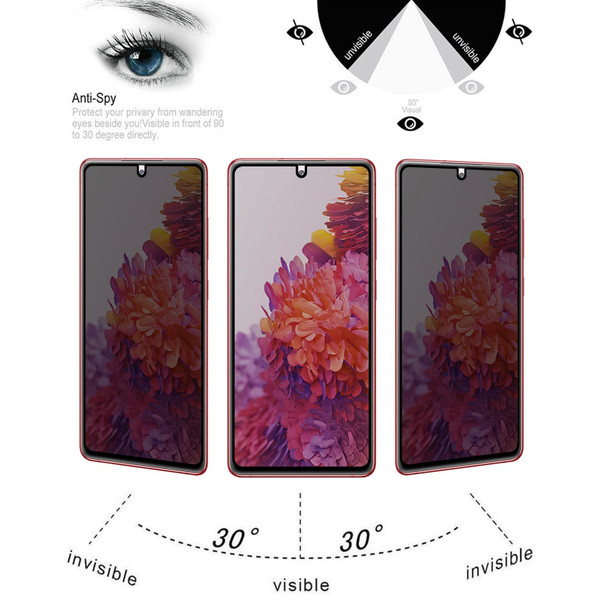 25 PCS Full Cover Anti-peeping Tempered Glass Film - Samsung Galaxy S20 FE