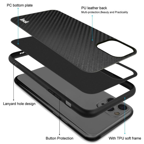 Samsung Galaxy S22 Ultra 5G imak LX-5 Series PC + TPU Phone Case with Screen Protector(Carbon Fiber Texture)