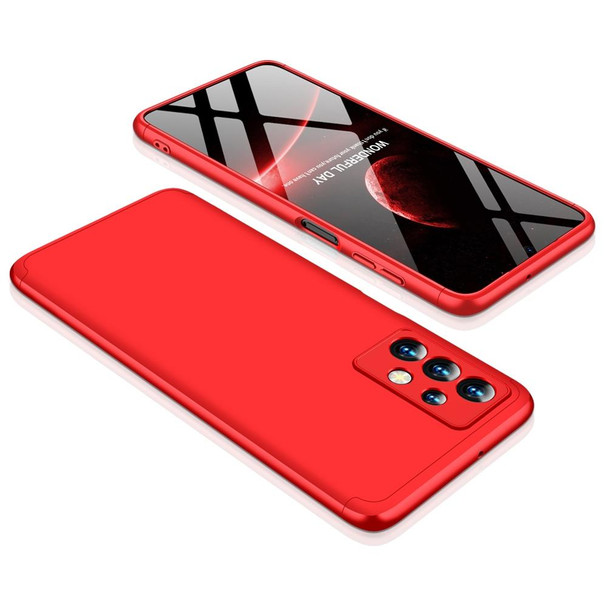 Samsung Galaxy A13 4G GKK Three Stage Splicing Full Coverage PC Phone Case(Red)