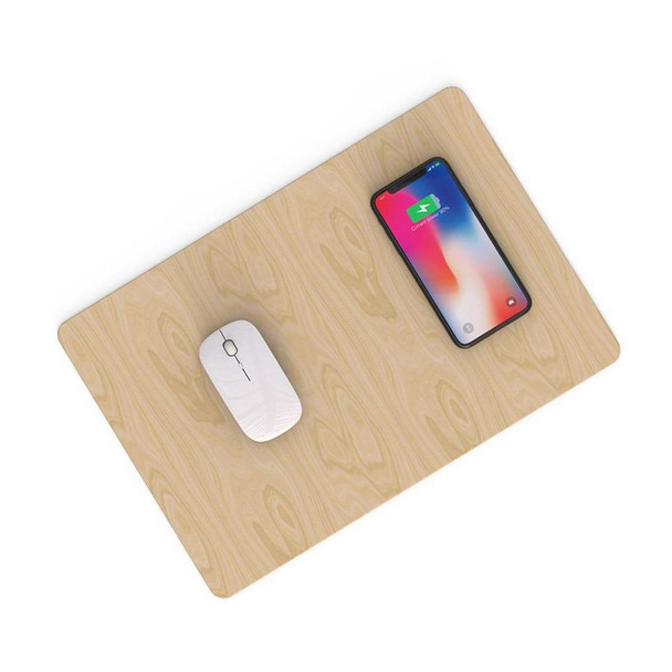 JAKCOM MC2 Wireless Fast Charging Mouse Pad, Support Qi Standard Mobile Phone Charging(Apricot)