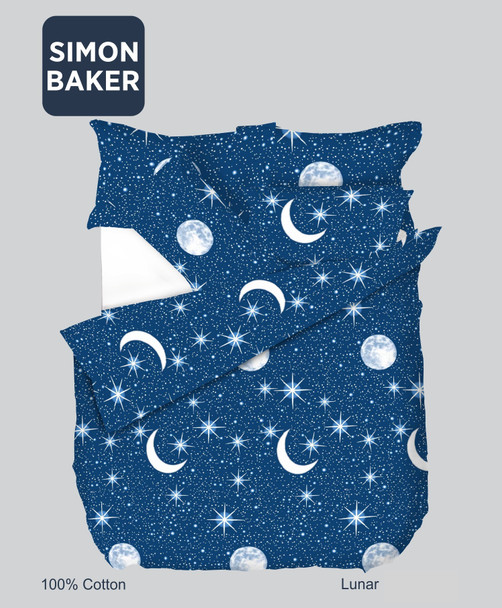 Simon Baker - Cotton Printed Duvet Cover Set