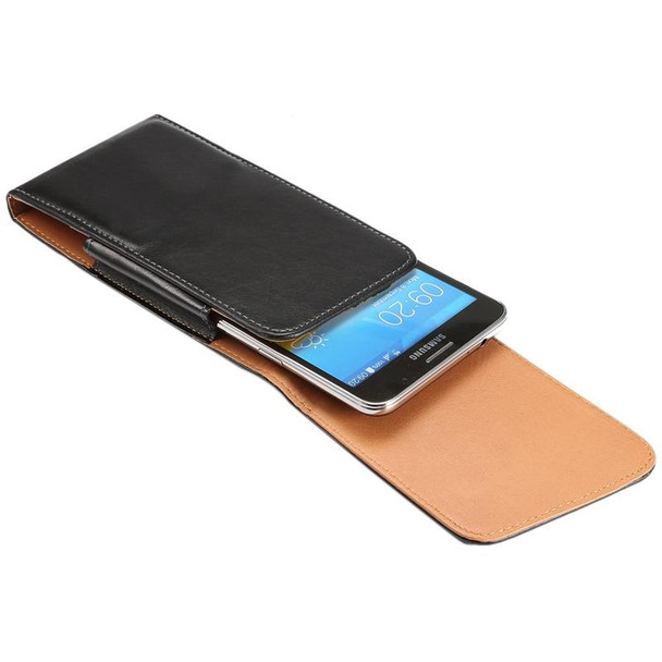 6.3 Inch Universal Lambskin Texture Vertical Flip Leatherette Case / Waist Bag with Rotatable Back Splint for Galaxy Mega 6.3 / i9200 / i9205 / I9208 &  Mega 2 / G750 / G750F / G7502