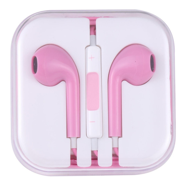 EarPods Wired Headphones Earbuds with Wired Control & Mic(Magenta)